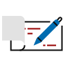 check and pen