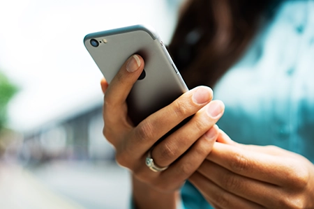 banking on phone
